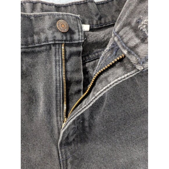 Vintage Levi's 551 Jeans Womens 4 Black Relaxed Fit Tapered Leg Made USA 90s - Picture 12 of 15